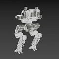armed robot fighting robot mechanical armor artificial intelligence military robot robot manned robot 3d model