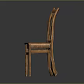 Classic Wooden Dining Chair With Vertical Slat Backrest And Solid Wood Seat Design