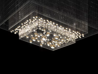 Luxurious Sparkling Crystal Chandelier Design With Hanging Crystals And Bright Illumination 3d model