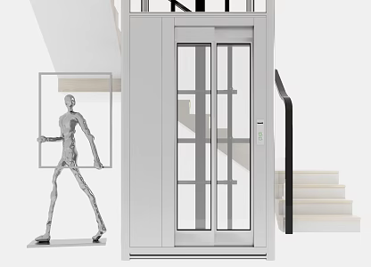 Modern Elevator Stair Elevator Combination 3d model