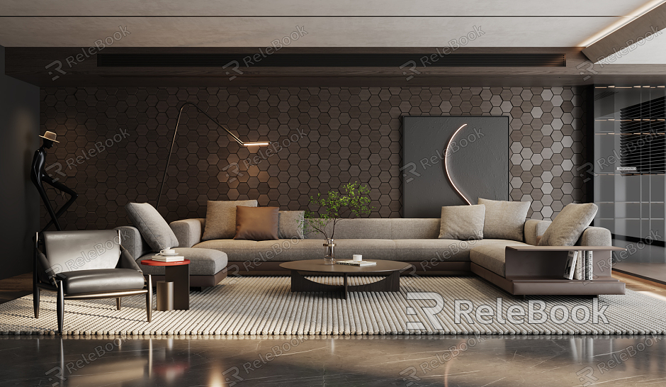 modern living room model