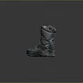 Gray High Top Tactical Boots With Lace Up Design And Durable Slip Resistant Sole