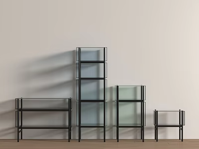 Modern Lyn Modern Stained Glass Decorative Cabinet 3d model