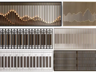 Modern Iron Railing Community Railing Guardrail 3d model