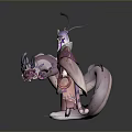 Elegant Woman In Traditional Purple Pink Outfit With Flowing Dress And Ornamental Hairpin