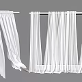 White Curtains With Different Styles Soft Fabric And Modern Design