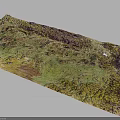 Detailed Colorful Terrain Model Featuring Undulating Landforms Mountain Ranges And Plains