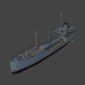 modern freighter cargo tanker 3d model