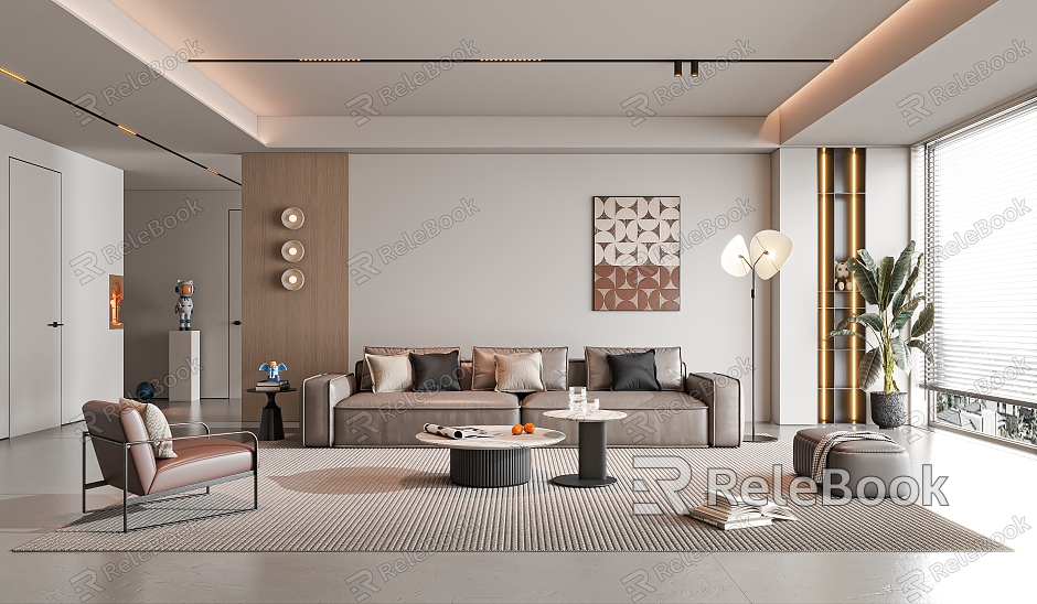 modern living room model