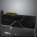 RTX 5010 Graphics Card With Black Case And Cooling Fan Design