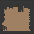 Detailed European Style Multi Story Architectural Model With Decorative Facade And Tower Structure