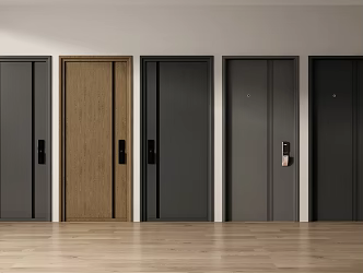 Anti-theft door entry door password door entry door entry door fingerprint lock door mother door 3d model