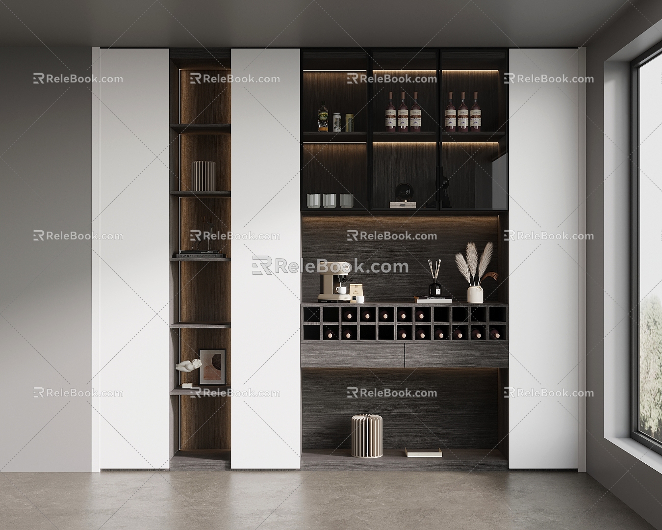 Modern Sideboard Wine Cabinet model