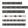 Modern Switch Panels With Various Designs Including Control Knobs And Buttons
