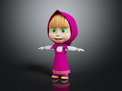 Modern Game Character Cartoon Girl Little Girl Cartoon Beauty Anime Beauty 3d model