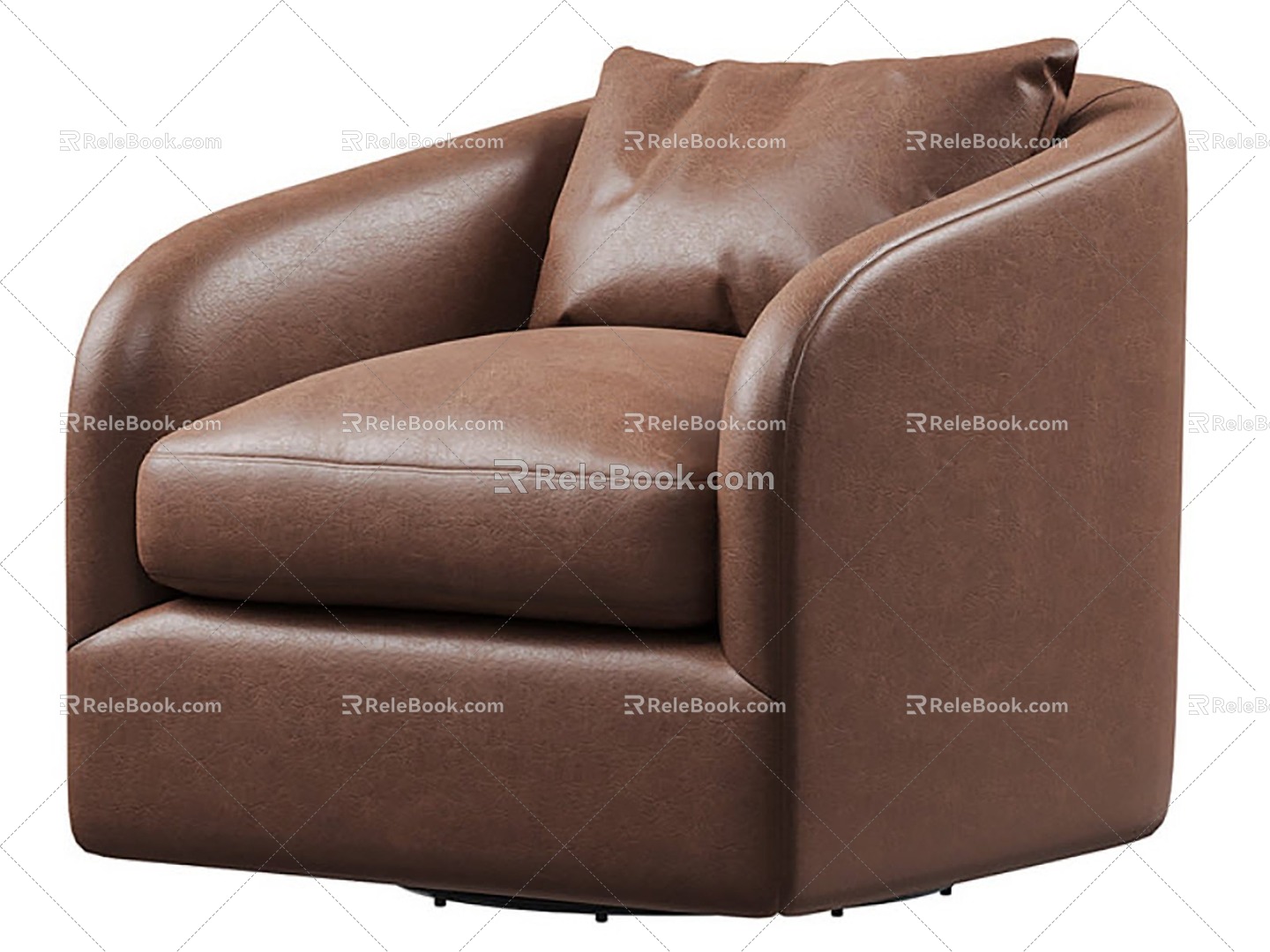 Leather Single Sofa Leather Sofa 3d model