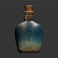 Potion Drug Magic Bottle Blood Bottle Magic Potion Plus Blood Potion Plus Magic Potion Water Energy Bottle 3d model