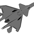 Modern 3D Rendered Fighter Jet With Sleek Aerodynamic Design And Sharp Wings 3d model