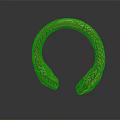 Golden Circular Collar Necklace With Intricate Carved Patterns And Artisanal Design
