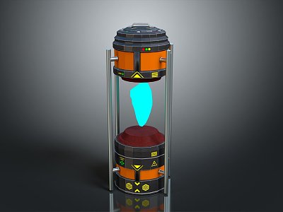 science fiction nuclear reactor science fiction item science fiction component high-tech component science fiction equipment science fiction scene 3d model