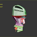 Honda White Mechanical Automotive Components For High Performance Car Parts