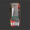 Detailed Race Car Model With CHAMPION FERODO Logos And Colorful Racing Livery