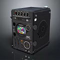 Sony Professional Electronic Device With LCD Screen Interface Ports And Control Knobs