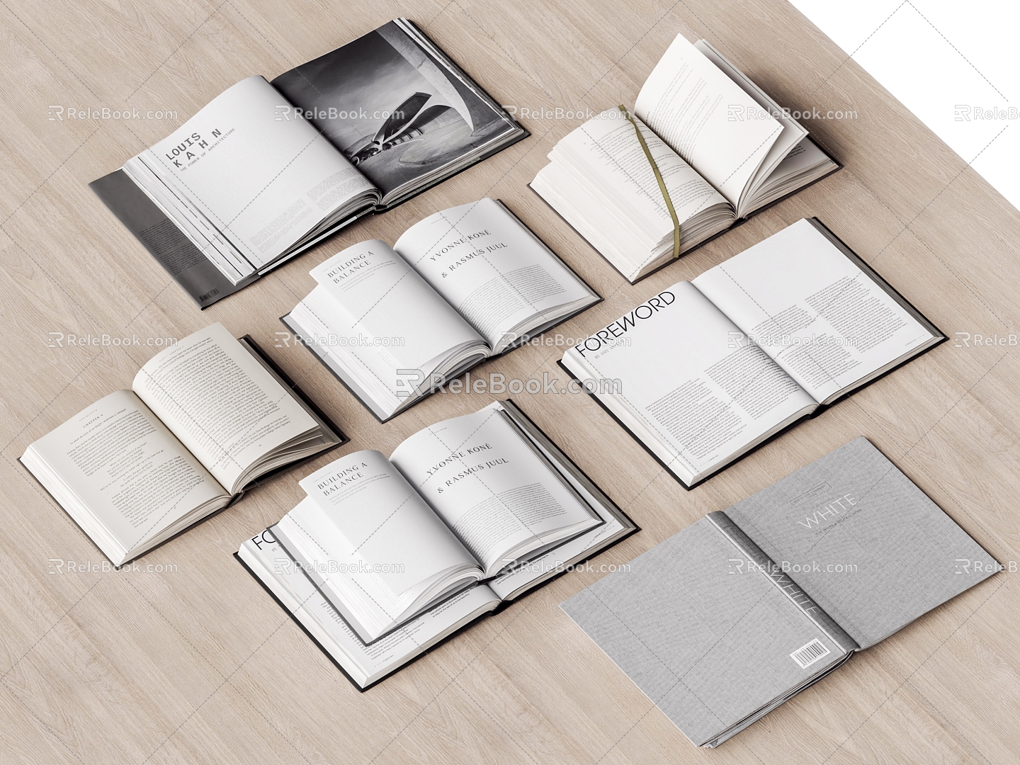 Modern Book Book Ornaments 3d model