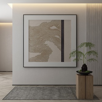 New Chinese Decorative Painting 3d model