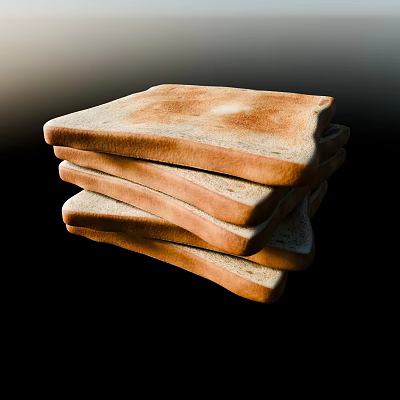 Bread 3d model