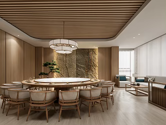 New Chinese Room Box Restaurant 3d model