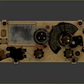 Vintage Military Weapon With Intricate Metal Mechanisms And Classic Retro Design Features