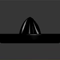 Black Citrus Juicer With Conical Press And Strainer Tray Design