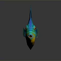 Vibrant Colorful Tropical Fish With Iridescent Scales And Unique Fins Design