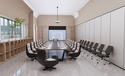 Modern Conference Room 3d model