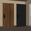 Entry door security door 3d model