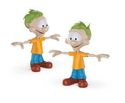 Modern Game Characters Cartoon Characters 3d model Modern Game Characters Cartoon Characters 3d model