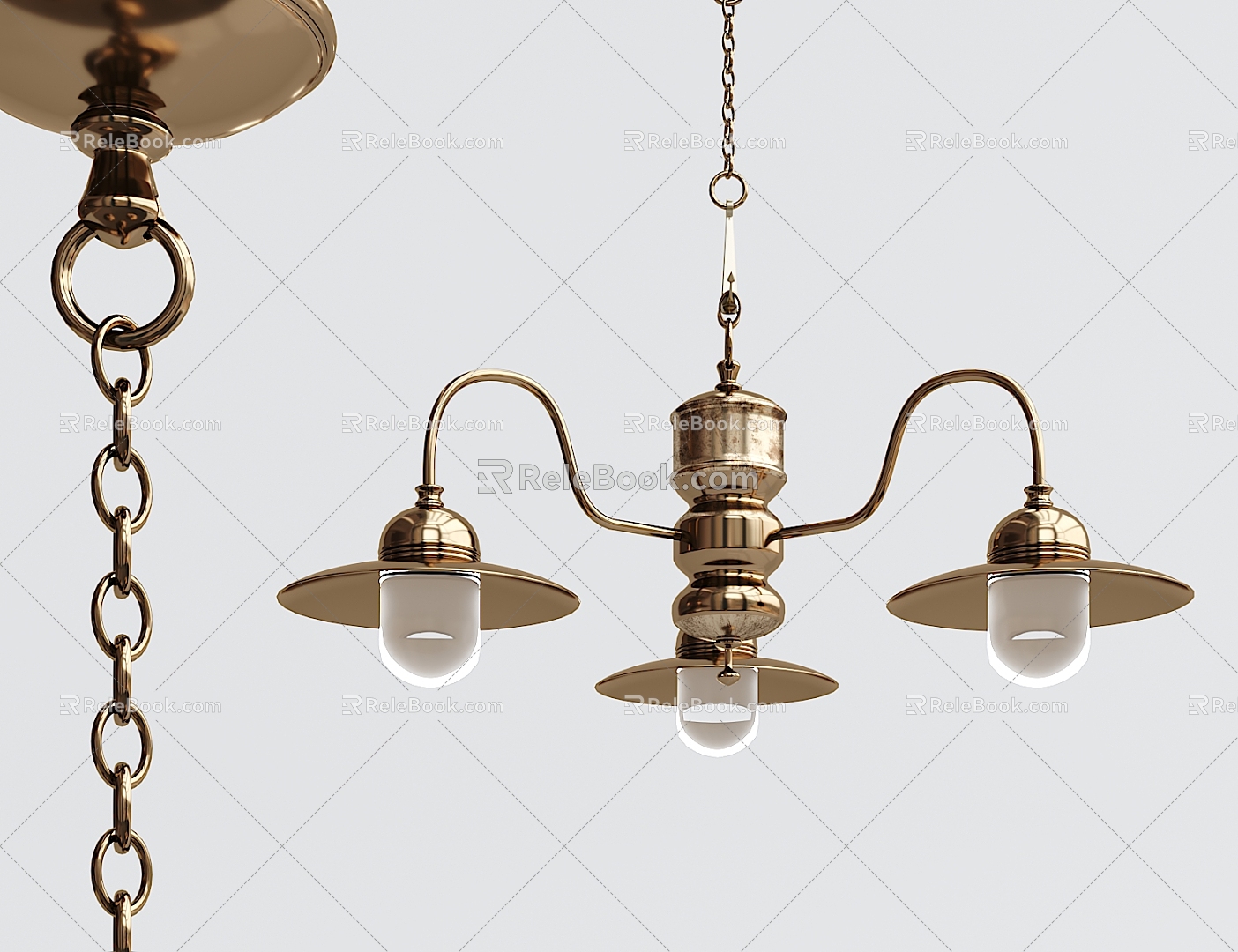 Jianou chandelier multi-head chandelier 3d model