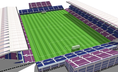 football field 3d model