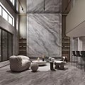 Duplex Living Room Interior Design With Spiral Staircase Gray Walls Sofas And Round Coffee Table