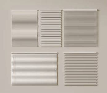 Modern Minimalist Venetian Curtain Shangri-La Curtain Dream Curtain Roman Curtain 3d model