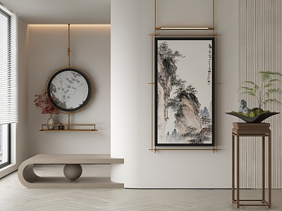 New Chinese Decorative Painting 3d model