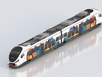 train light rail subway high-speed rail bullet train urban rail train rail transit tram urban train 3d model