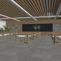 Labor skill classroom manual classroom labor skill studio 3d model