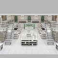 Old Ox Toy Store Interior With Display Shelves And Staircase Design