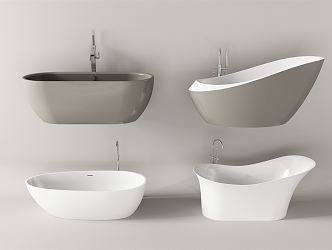 Modern Bathtub Bathroom 3d model