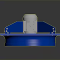TURBOS Blue Industrial Exhaust Fan Efficient High Performance Ventilation Equipment