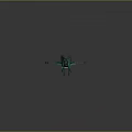 Green Dragon Like Creature Character With Scales Long Body And Glowing Eyes 3D Render