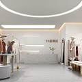 Modern Leather Storefront Design With Displayed Leather Garments And Window Mannequins