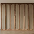 Modern Wooden Wardrobe Doors With Multiple Lattice Panels And Paneled Design For Home Interior
